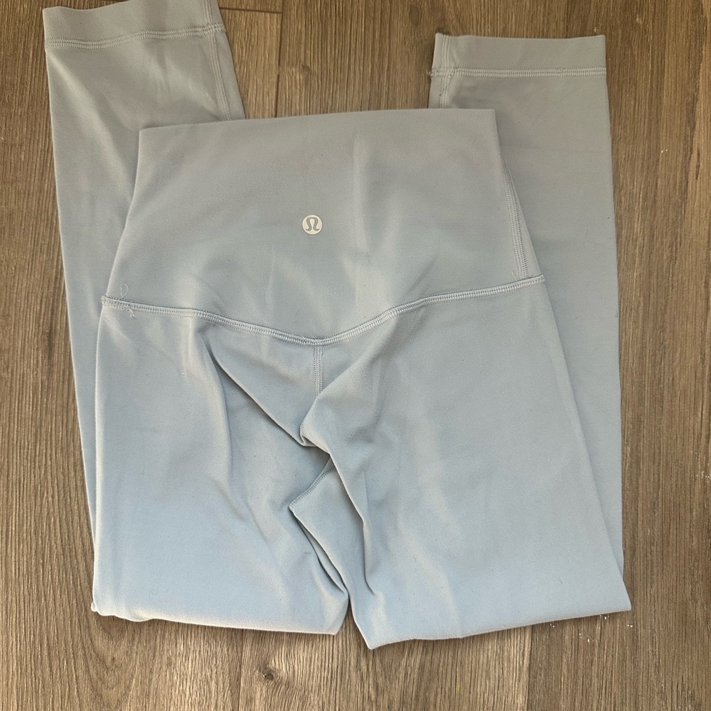 lululemon light blue high-rise leggings with center back logo - Picture 8 of 14